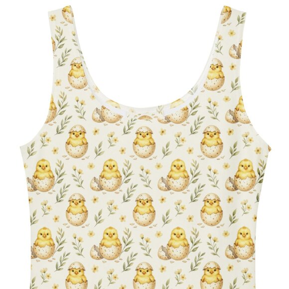 Plus Size Yellow Gingham 1950s Chick Swing Dress - Picture 2 of 9